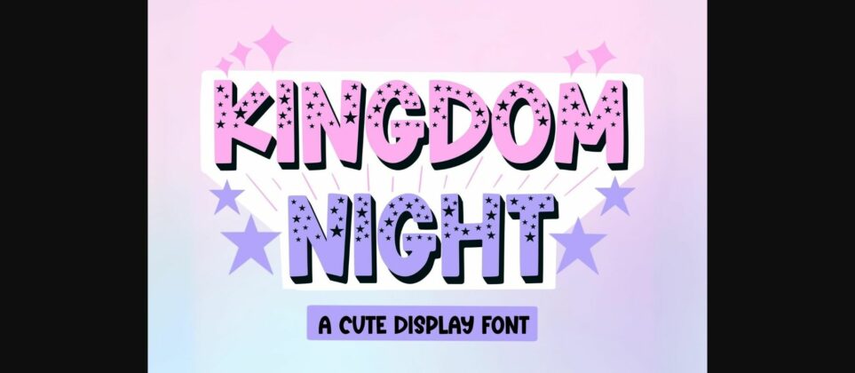 Kingdom Night Font Poster 3