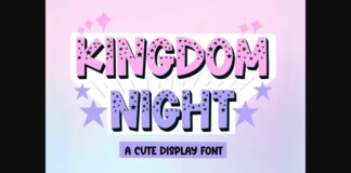 Kingdom Night Font Poster 1