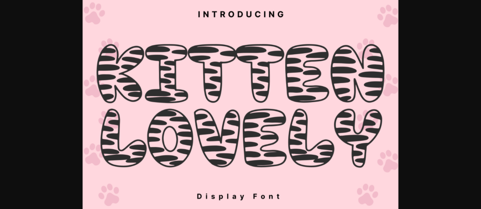 Kitten Lovely Font Poster 3