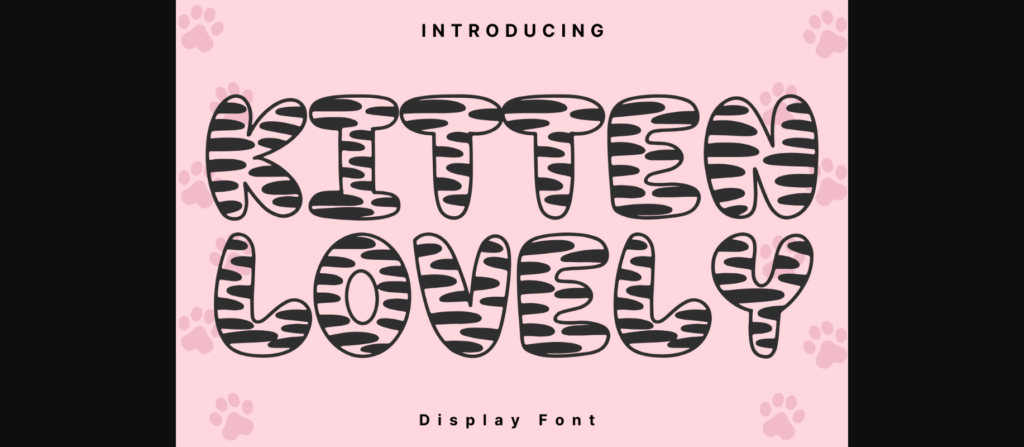 Kitten Lovely Font Poster 1