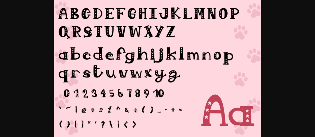 Kitten Lovely Font Poster 4