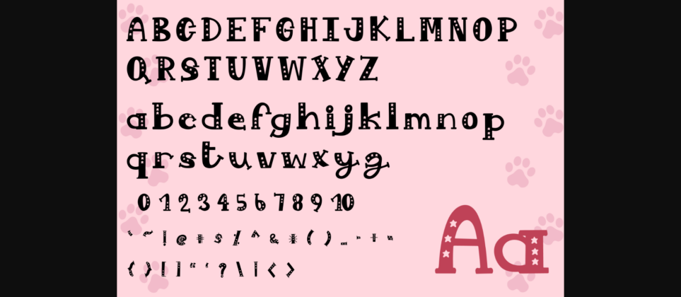 Kitten Lovely Font Poster 2