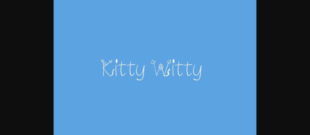 Kitty Witty Font Poster 3