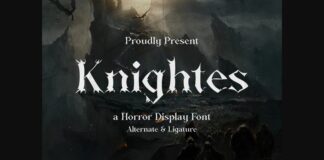 Knightes Font Poster 1