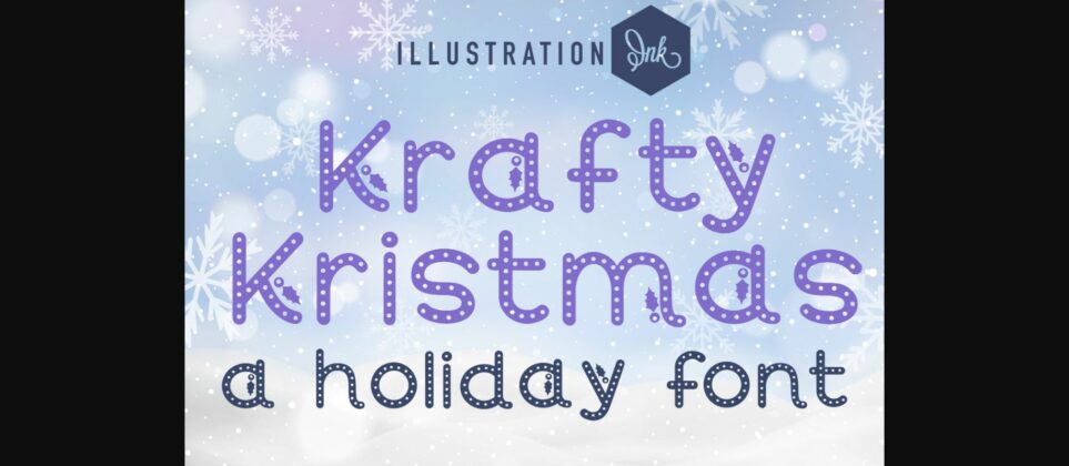 Krafty Kristmas Font Poster 3