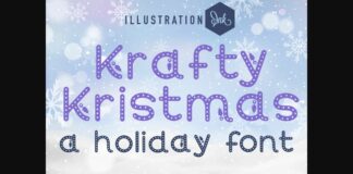 Krafty Kristmas Font Poster 1