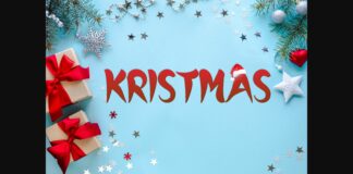 Kristmas Font Poster 1