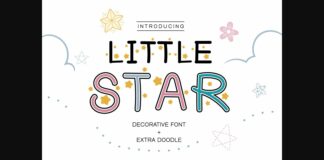 Little Star Font Poster 1