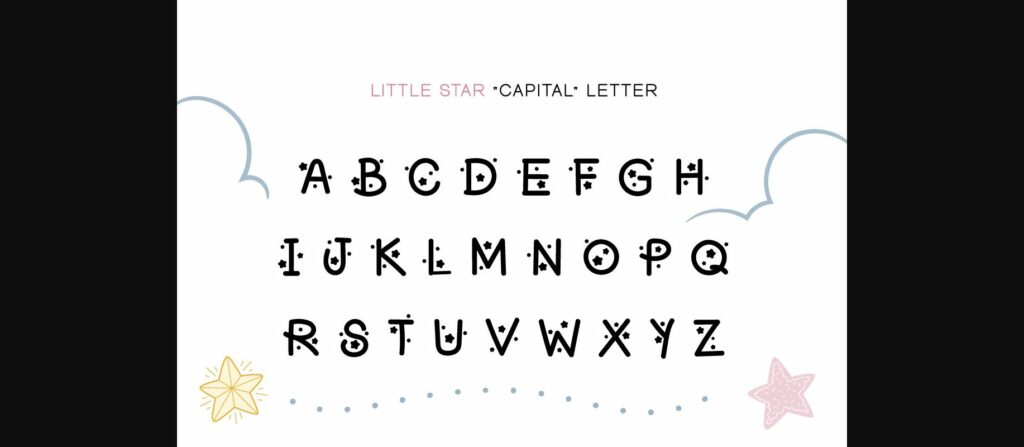 Little Star Font Poster 4