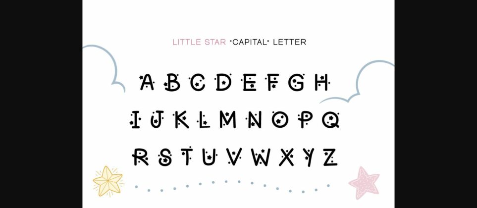 Little Star Font Poster 2