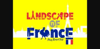 Landscape of France Font Poster 1