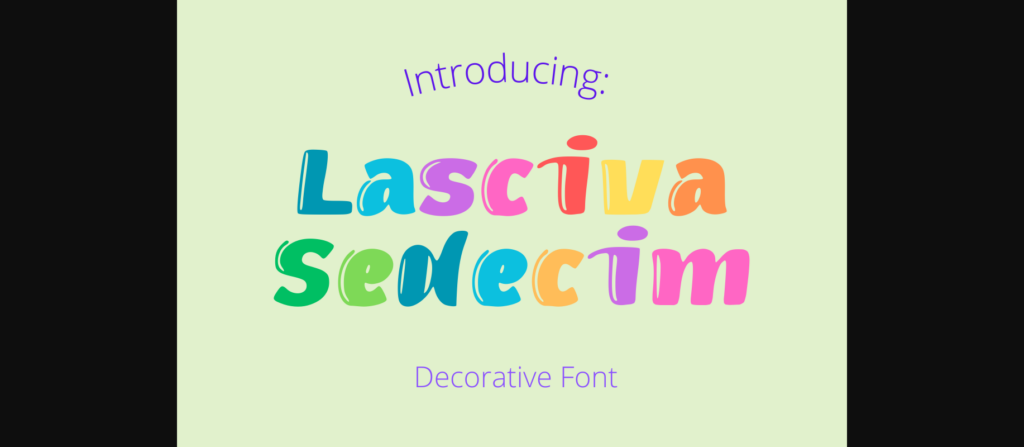 Lasciva Sedecim Font Poster 1