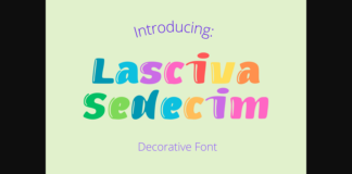 Lasciva Sedecim Font Poster 1