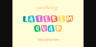 Laterem Quad Font Poster 1