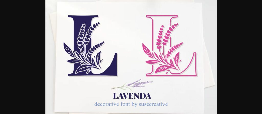 Lavenda Font Poster 1