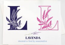 Lavenda Font Poster 1