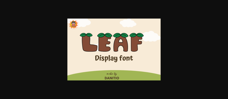 Leaf Font Poster 1