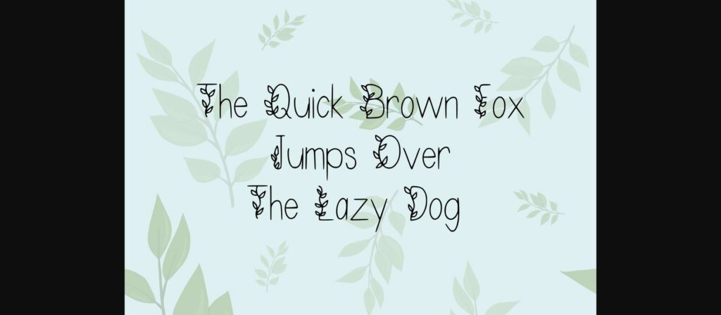 Leafy Delight Font Poster 2