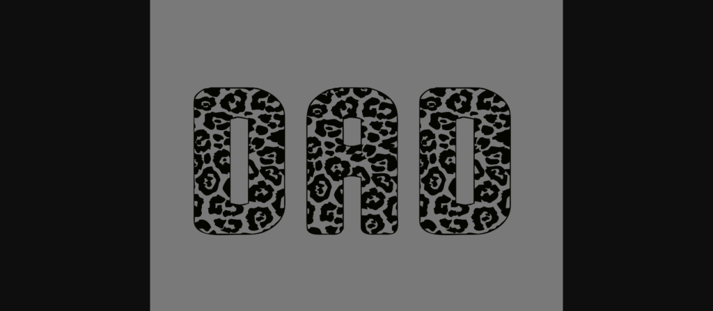 Leopard Font Poster 5