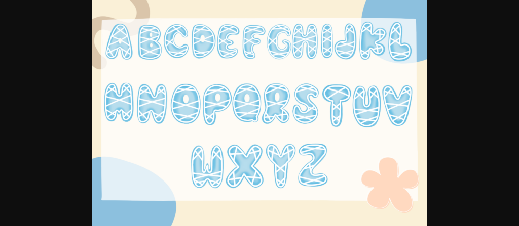 Light Blue Font Poster 4