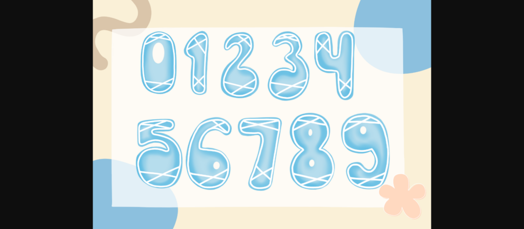 Light Blue Font Poster 5