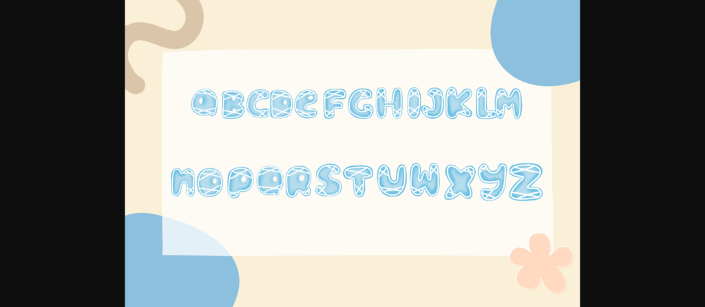 Light Blue Font Poster 6