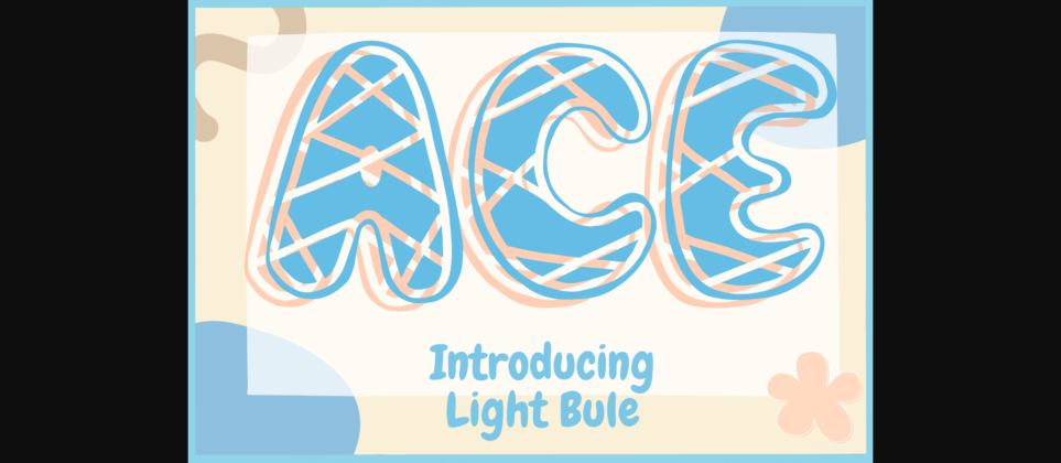 Light Blue Font Poster 1