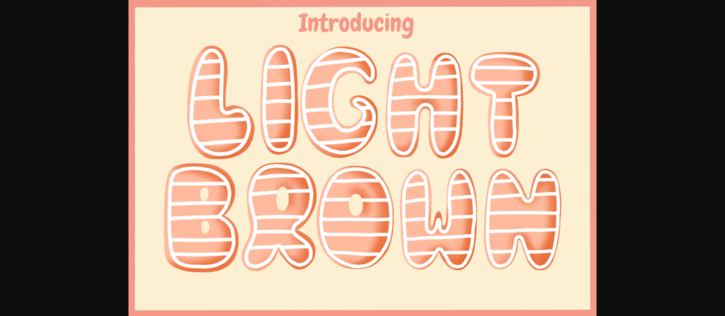 Light Brown Font Poster 4