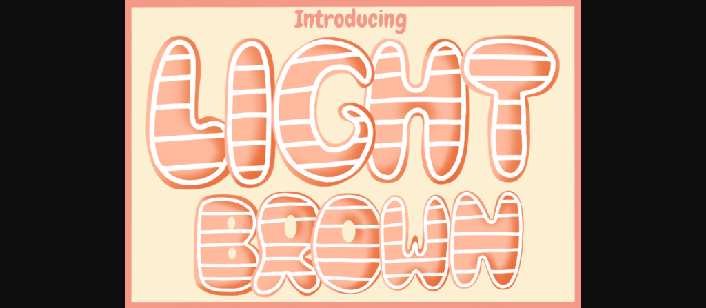 Light Brown Font Poster 3