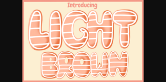 Light Brown Font Poster 1