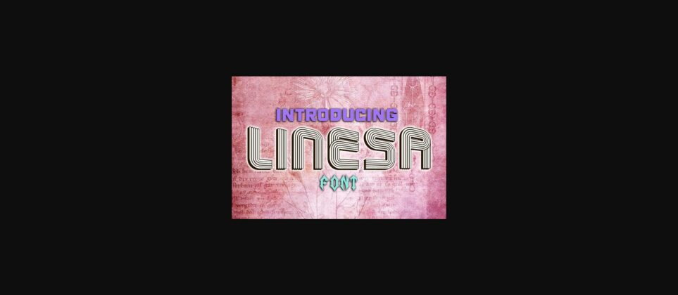 Linesa Font Poster 3