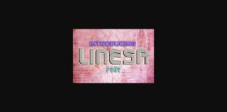 Linesa Font Poster 1