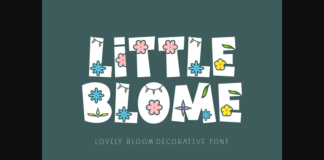 Little Blome Font Poster 1