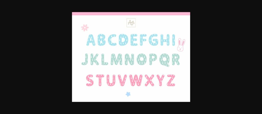 Little Bunny Font Poster 4