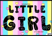 Little Girl Font Poster 1