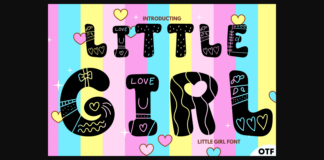 Little Girl Font Poster 1