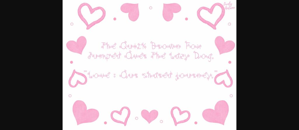 Little Heart Font Poster 5