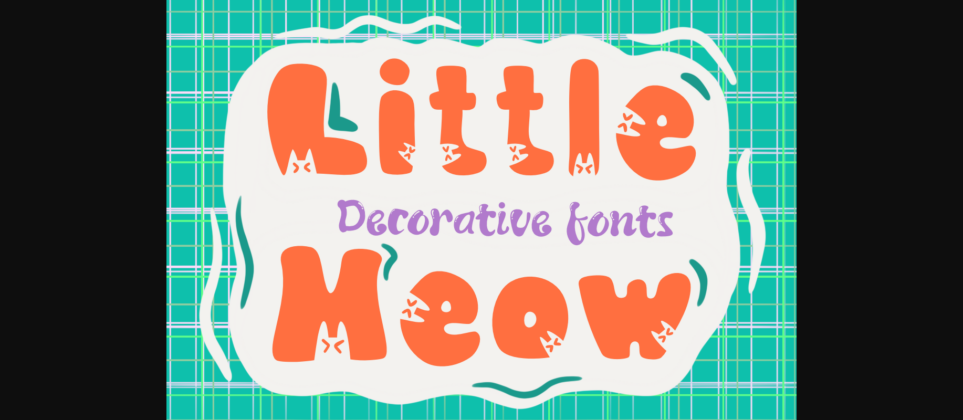 Little Meow Font Poster 3