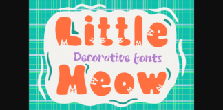 Little Meow Font Poster 1