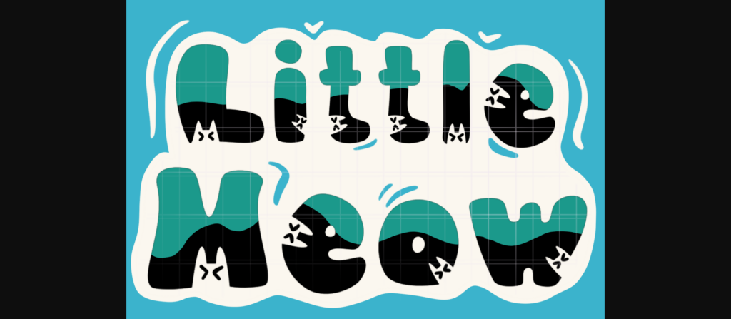 Little Meow Font Poster 4