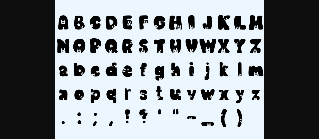 Little Meow Font Poster 6