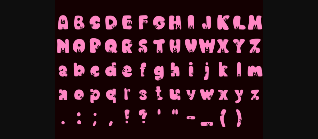 Little Meow Font Poster 7