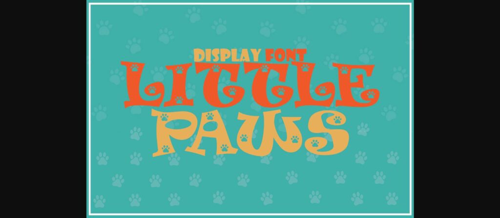 Little Paws Font Poster 3