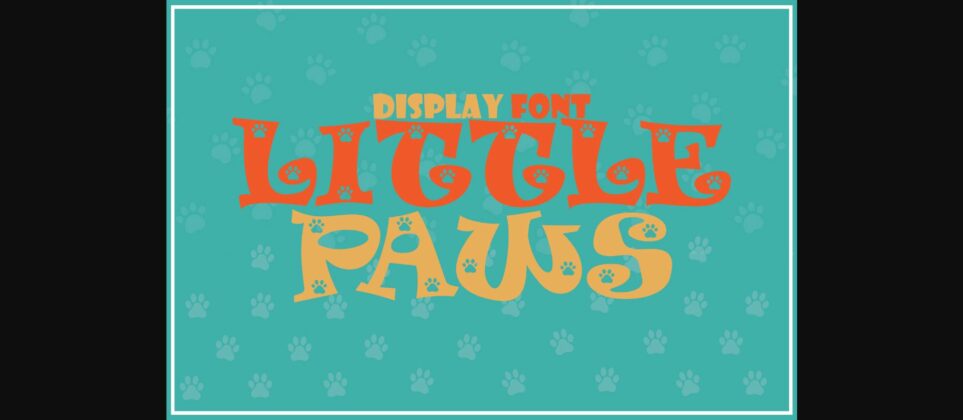 Little Paws Font Poster 3