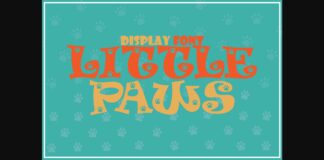 Little Paws Font Poster 1