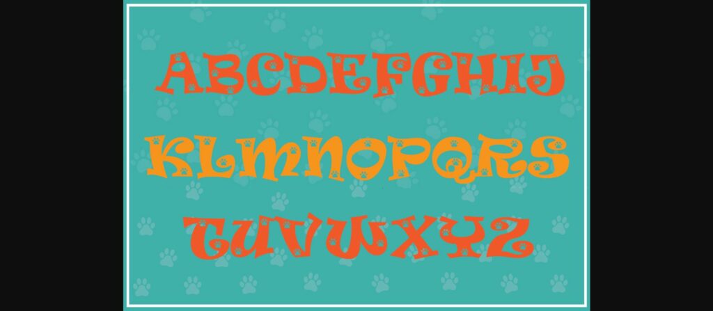 Little Paws Font Poster 4