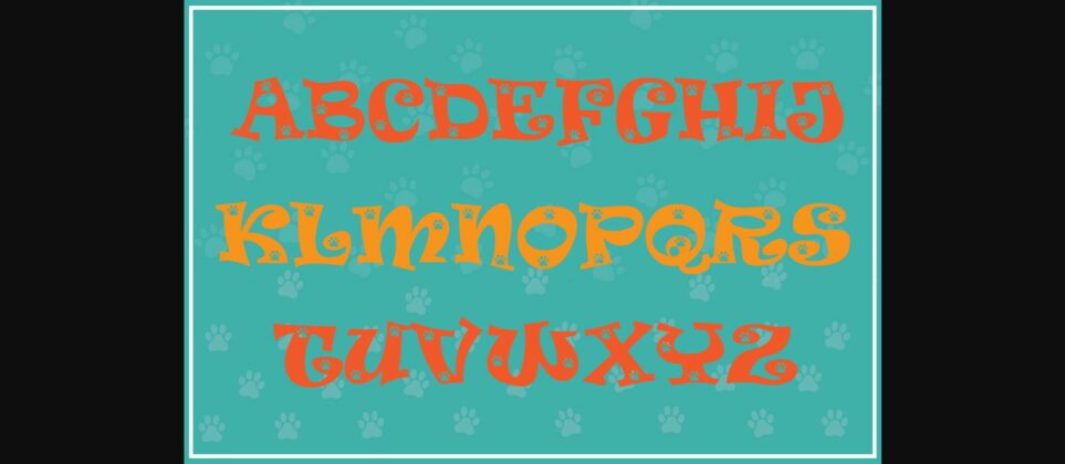 Little Paws Font Poster 4