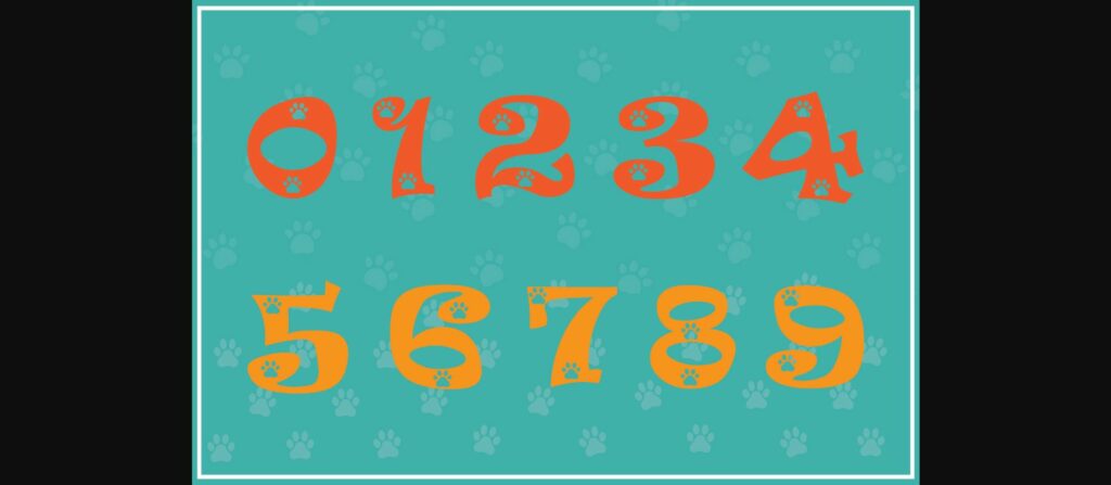 Little Paws Font Poster 5