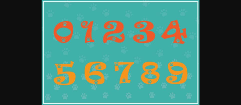 Little Paws Font Poster 5