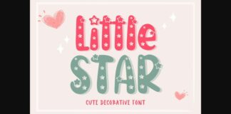 Little Star Font Poster 1